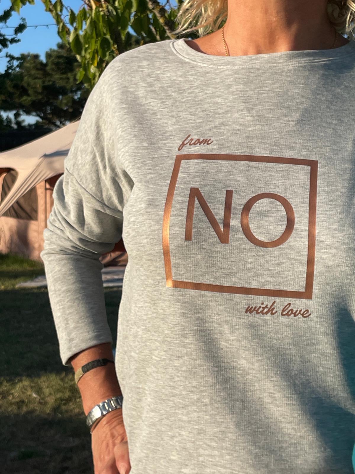 loose gris chiné logo bronze