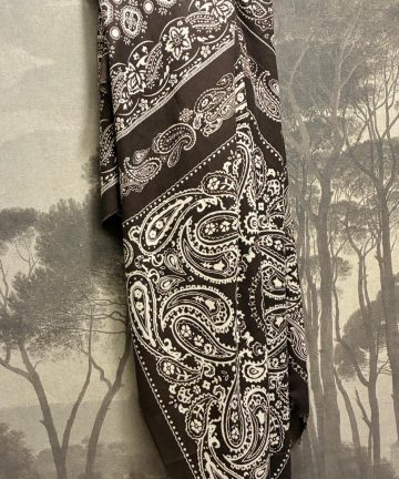 Grand foulard tout doux chocolat